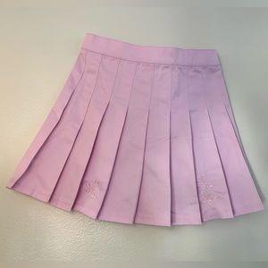 Butterfly Pleated Tennis Skirt | Pink/Coral